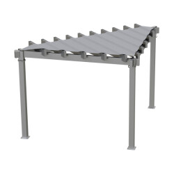 Sojag Lima driehoeks pergola 293x293 cm met zonnescherm -