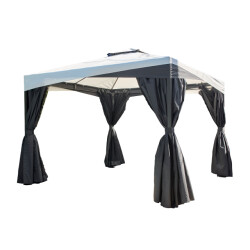 Sojag Malta 1010 aluminium paviljoen 3x3 mtr met afneembaar stoffen dak