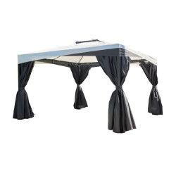 Sojag Malta 1014 aluminium paviljoen 3x4 mtr met afneembaar stoffen dak