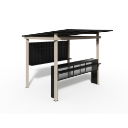 Sojag München buitenbar metalen tuinbar 260x260 cm