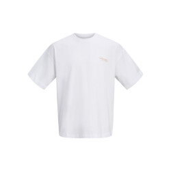 Jack & Jones Jorsanremo back tee ss crew neck sn off-white