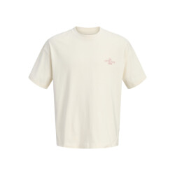 Jack & Jones Jorsanremo back tee ss crew neck sn ecru