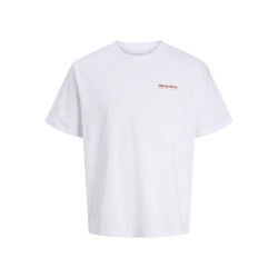 Jack & Jones Jjlemon tee ss crew neck off-white