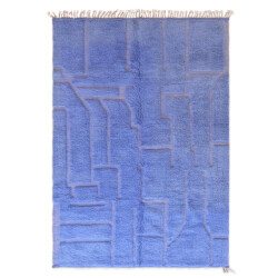 AFK Living Elegant berbertapijt met reliëfstructuur van wol 243 x 350 cm