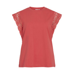 Vila vimandala o-neck s/l top 14114028 hibiscus