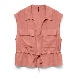 Vero Moda vmcharline sl zip tie top exp 10350440 cotta