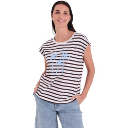 Free Quent Fqfenjal tee brilliant white & coffee bean