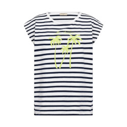 Free Quent Fqfenjal tee brilliant white & navy blue