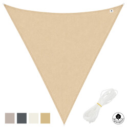4gardenz Schaduwdoek waterdoorlatend driehoek 3x3x3 mtr -