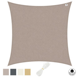 4gardenz Schaduwdoek waterdoorlatend vierkant 3x3 mtr -
