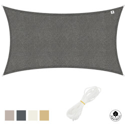 4gardenz Schaduwdoek waterdoorlatend rechthoek 3x5 mtr -