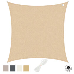 4gardenz Schaduwdoek waterdoorlatend vierkant 4x4 mtr -