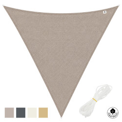 4gardenz Schaduwdoek waterdoorlatend driehoek 3x3x3 mtr -