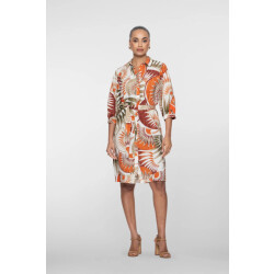 Geisha 67395-20 250 dress orange green camel