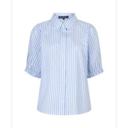 Red Button Blouse srb4983 victoria lightblue