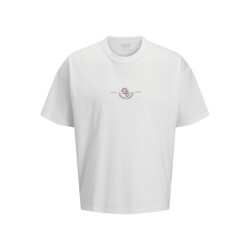 Jack & Jones Jorsanremo typo tee ss crew neck ln off-white