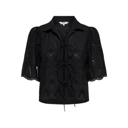 Only Onlfrani ss emb bow top wvn -