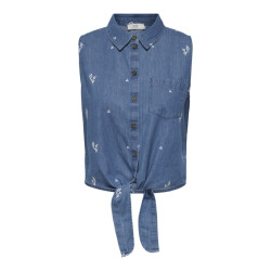 Jacqueline de Yong Jdykai sl shirt wvn dia blue denim