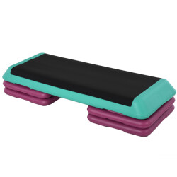 4goodz In 3 hoogte verstelbare anti-slip aerobic stepbank tot 150 kg