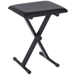 4goodz Pianokruk in hoogte instelbaar 39 x 29 x 37-47 cm kunstleer -