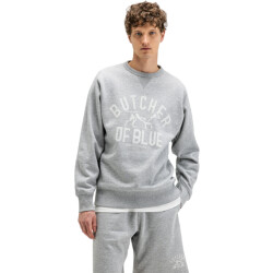Butcher of Blue Ben art crew grey melange