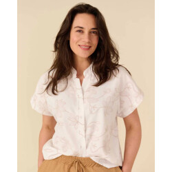 FOS Amsterdam Fos 7725 blouse katie bloem slinger puf off-white