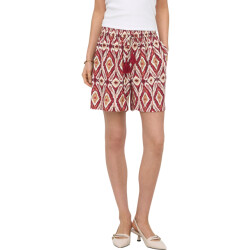 Only Onlmikasi string detail shorts wvn brick red/abstr