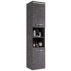 Badplaats Badkamerkast paso 35 x 35 x 160 cm – donker – hangende kolomkast