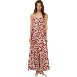 Only Onlstacy mikasi long strap dress wvn brick red/abs