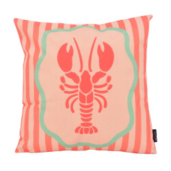 NOVÉE Coral lobster kussenhoes | 45x45 cm | katoen/linnen