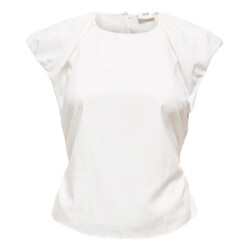 Jacqueline de Yong Jdytina sl fitted open back top wvn off-white