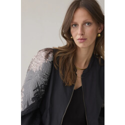 Summum Bomber jacket leaves