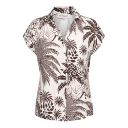 &Co Woman &co women blouse valetta choco duo chocolate