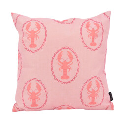 NOVÉE Pink lobster kussenhoes | 45x45 cm | katoen/linnen