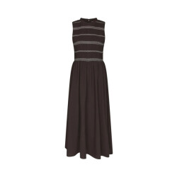 Neo Noir atika deco smock dress 166105 676 dark brown