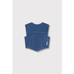 Alix The Label Denim corset top -