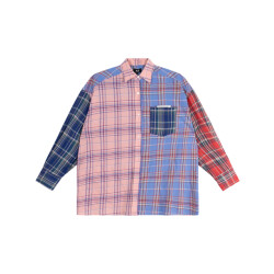 Alix The Label Ladies woven check mix blouse blouses 2606939752