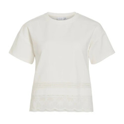 Vila Viodea o-neck ss sweat top off-white