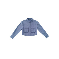 WithBlack Wbllemon ls cropped shirt