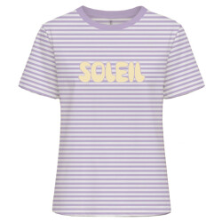 Only onlamira s/s reg stripe tee cs jrs 15393602 cloud dancer sphagnum