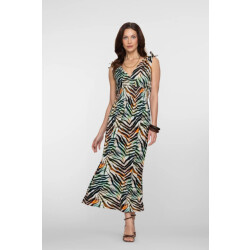 Geisha 67425-60 mila 775 dress smock jersey aop pr.03-26-2 brown/green
