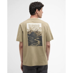 Barbour morden relaxed graphic t-shirt mts1552 ol37 grey olive