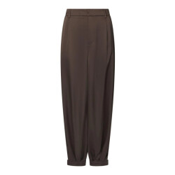 Neo Noir fayla drapy satin balloon pants 167418 676 dark brown