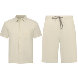 Enos Zomerset ribbed oversized shirt en korte broek