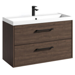 Badplaats Badkamermeubel florence 01 80 x 40 cm – bruin – hangend