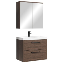 Badplaats Badkamermeubel set florence 01 60 cm – bruin – hangend