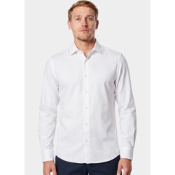 Bos Bright Blue Casual hemd lange mouw linnen shirt 5405.426/100