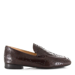 Babouche Sia loafers dark brown loafers dames