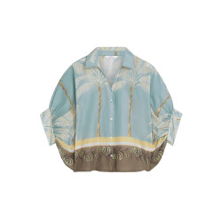 Summum 2s3496-12451 blouse palmtree print