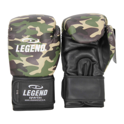 Legend Sports Powerfit & protect bokshandschoenen heren/dames camo army pu